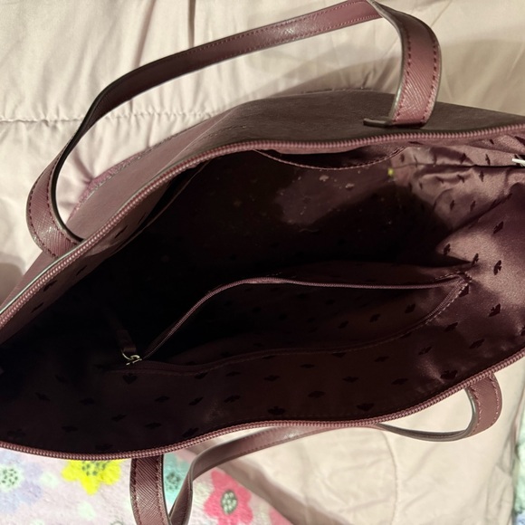 Kate Spade Plum and Pink Glitter Tote Bag - Picture 2 of 5